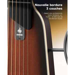 DONNER HUSH-I Evo2 Travel Guitar Sunburst