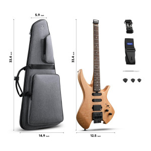 DONNER HLX-500 Headless Guitar White