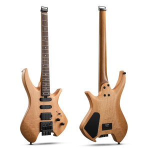 DONNER HLX-500 Headless Guitar Wooden Nature
