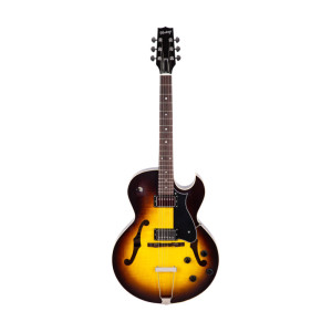 Heritage, Colección Standard II H-575 Guitarra Eléctrica Hueca con Estuche, Sunburst Original