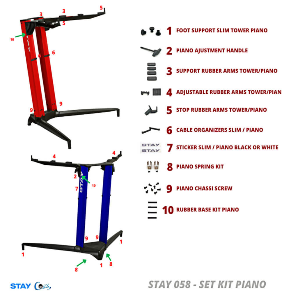 STAY, ST-58, SET KIT pour PIANO