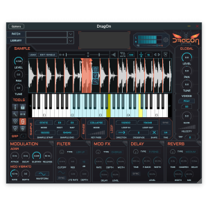 DragOn Sampler | Software sampler de edición de audio y plugin para Mac y PC
