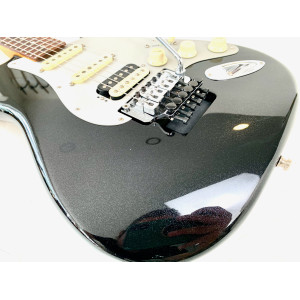 Fender Stratocaster American Ultra Luxe HSS Floyd Rose 2023 Mystic Black