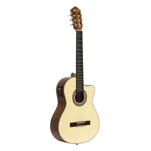 Silver series 100, guitare classique électro-acoustique pan coupé