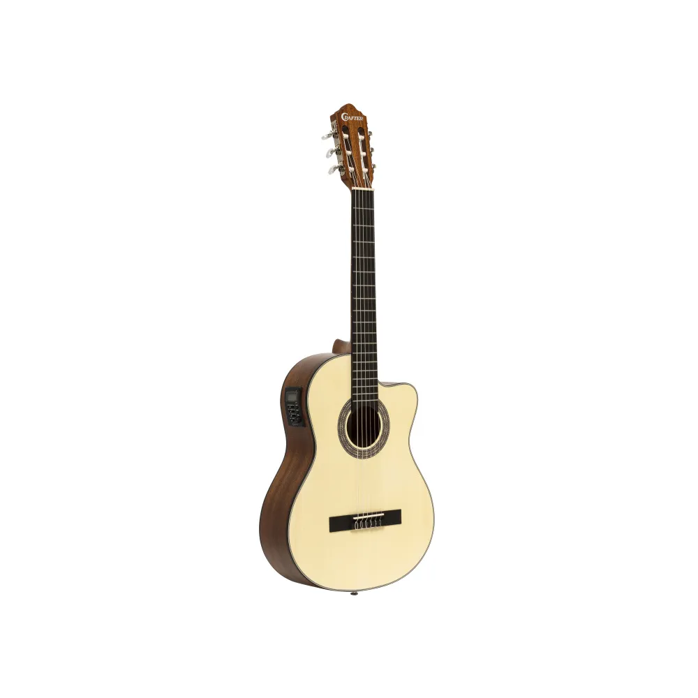 Silver series 100, guitarra clásica electroacústica con cutaway