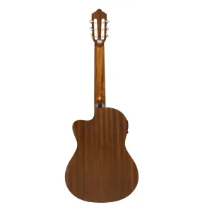 Silver series 100, guitarra clásica electroacústica con cutaway