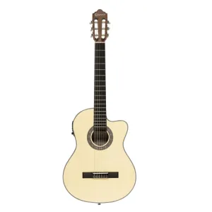 Silver series 100, guitare classique électro-acoustique pan coupé