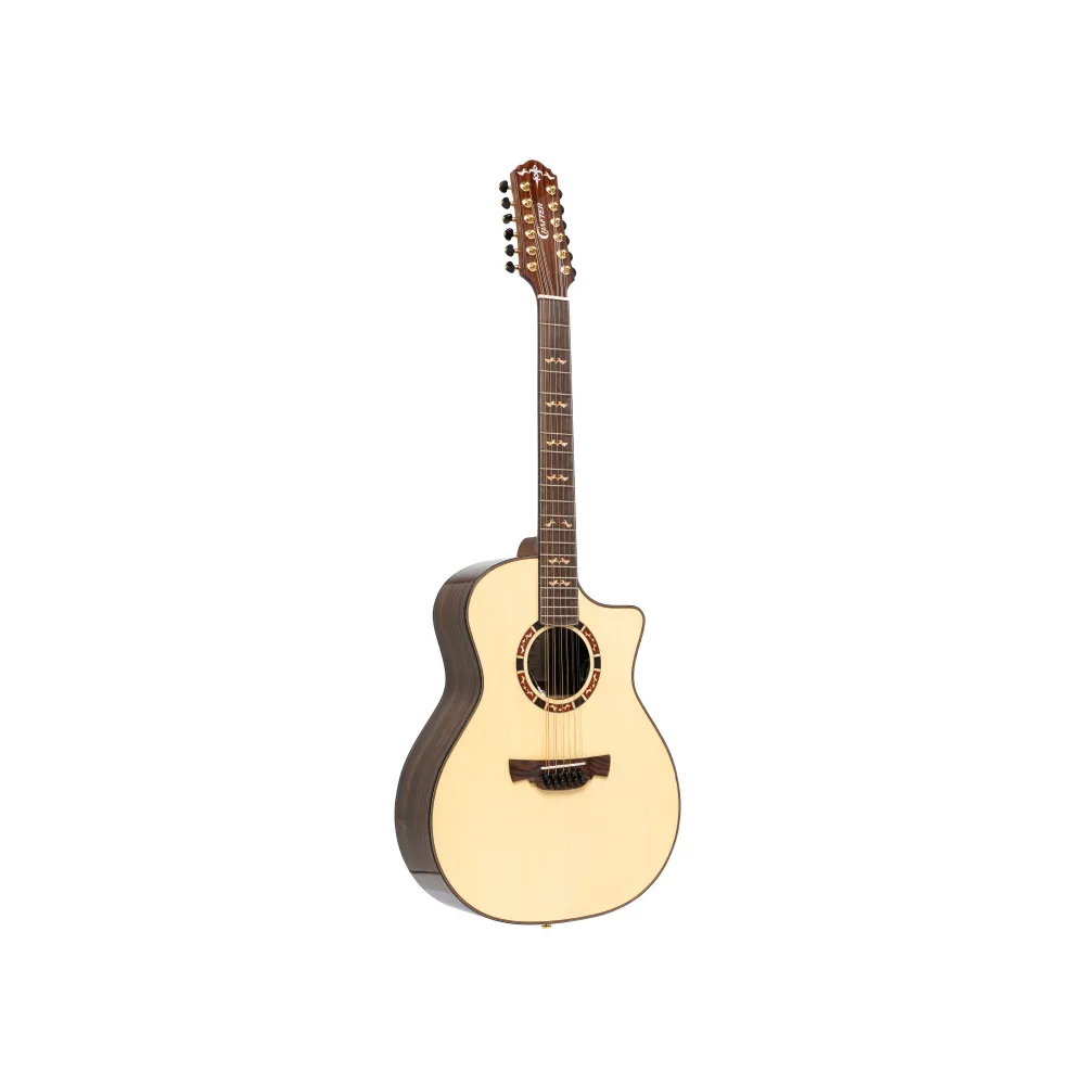 Stage series 20, Grand auditorium electroacústica cutaway con tapa maciza, 12 cuerdas