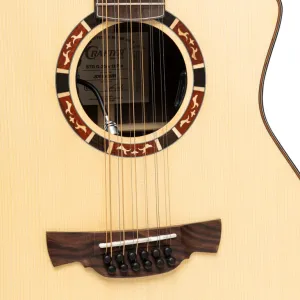 Stage series 20, Grand auditorium electroacústica cutaway con tapa maciza, 12 cuerdas