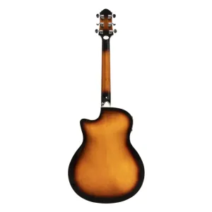 Série Noble : guitare électro-acoustique mini-jumbo en érable ondé Crafter