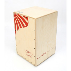 J. LEIVA Cajon Alma Red Lacquered