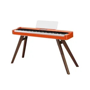 MyPianova Hd300 Wso Piano Digital Warm Sun Orange con soporte y banqueta