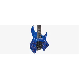 LARRY CARLTON X6 Headless 7 Blue Swirl