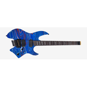 LARRY CARLTON X6 Headless 6 Blue Swirl