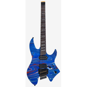 LARRY CARLTON X6 Headless 6 Blue Swirl