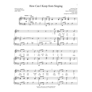 How Can I Keep From Singing
