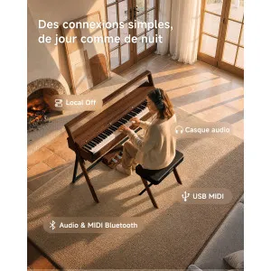 DONNER OURA R300 BR Piano Numérique
