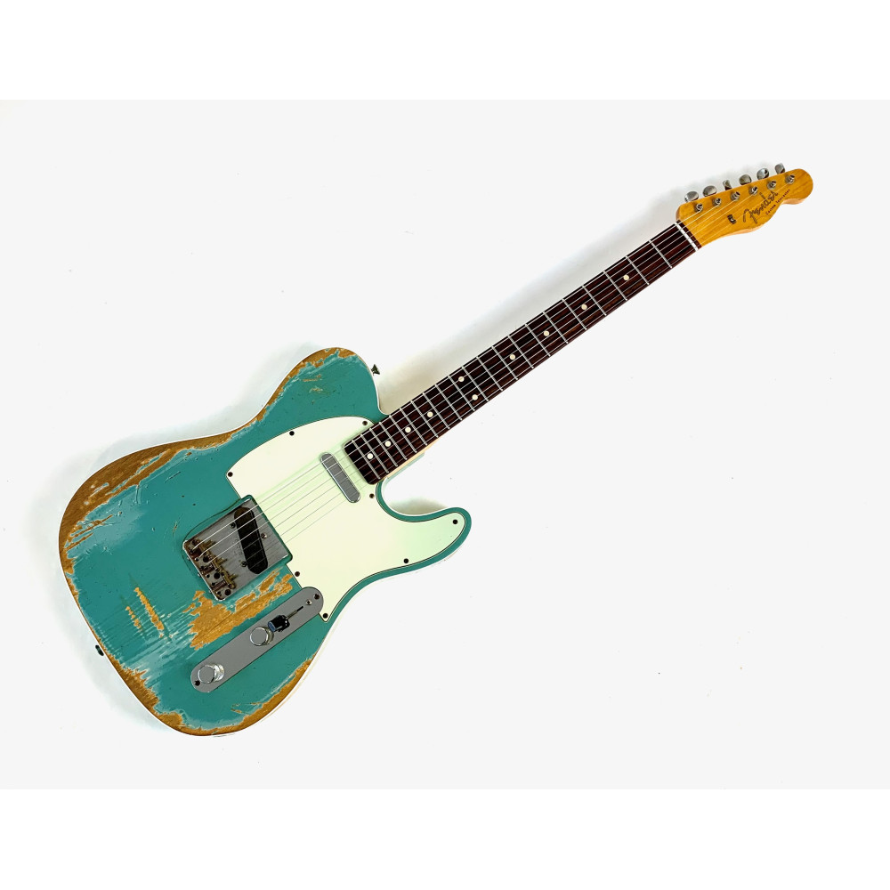 Fender Telecaster Custom 60 Heavy Relic Custom Shop 2013 Petrolgrün Metallic Teal Green Metallic