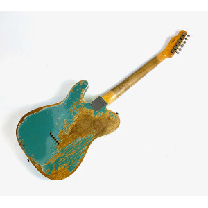 Fender Telecaster Custom 60 Heavy Relic Custom Shop 2013 Petrolgrün Metallic Teal Green Metallic