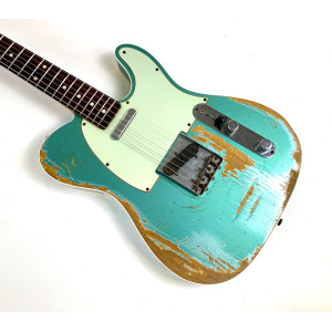 Fender Telecaster Custom 60 Heavy Relic Custom Shop 2013 Petrolgrün Metallic Teal Green Metallic