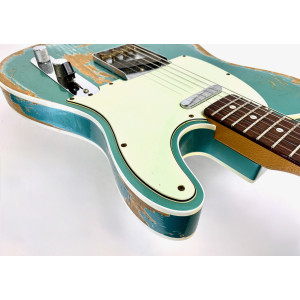Fender Telecaster Custom 60 Heavy Relic Custom Shop 2013 Petrolgrün Metallic Teal Green Metallic