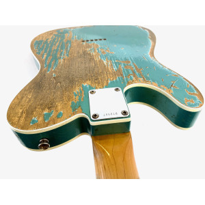 Fender Telecaster Custom 60 Heavy Relic Custom Shop 2013 Petrolgrün Metallic Teal Green Metallic