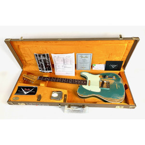 Fender Telecaster Custom 60 Heavy Relic Custom Shop 2013 Petrolgrün Metallic Teal Green Metallic