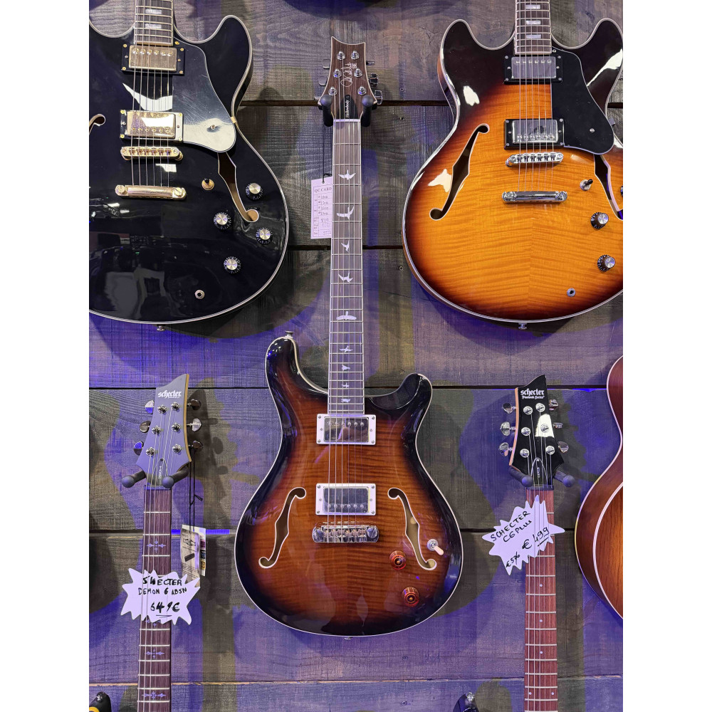 PRS SE Hollowbody II Black Gold Burst