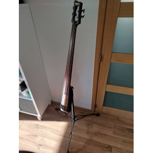 Ibanez UB804 Fretless Bass, Mahogany Oil Burst