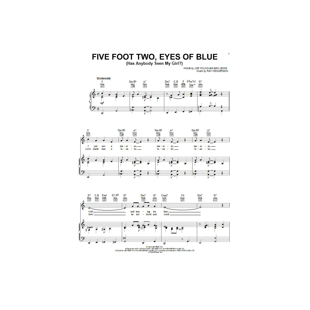 Five Foot Two, Eyes Of Blue (Has Anybody Seen My Girl?)