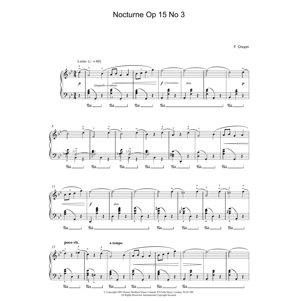 Nocturne Op.15, No.3