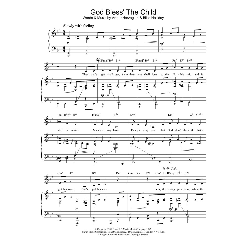 God Bless' The Child