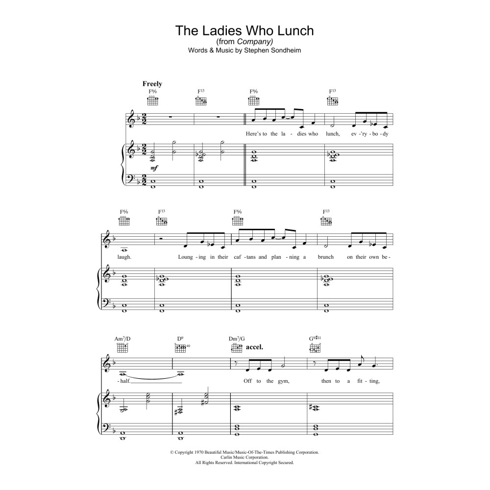 The Ladies Who Lunch (from Company)