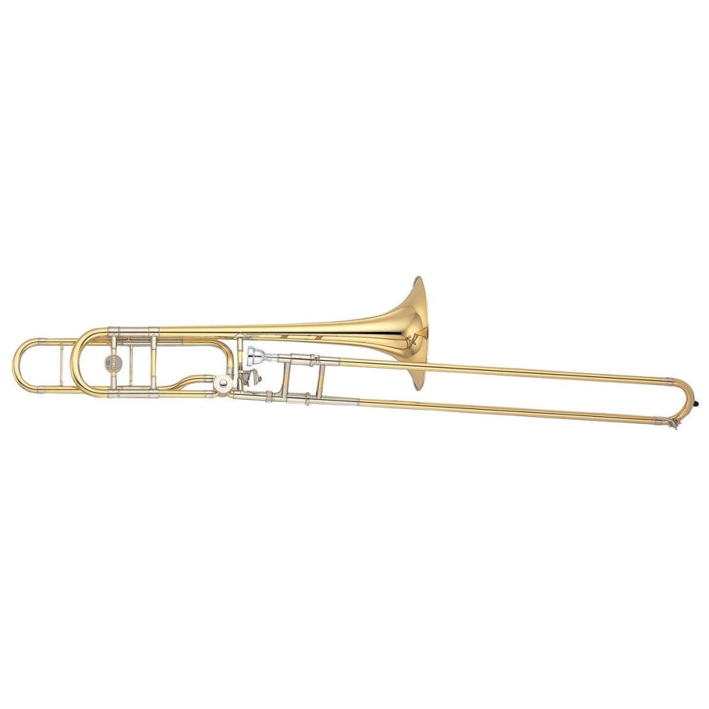 Yamaha YSL-882GO Xeno Professional F-attachment Trombone - Clear Lacquer with Open Wrap and Gold Brass Bell