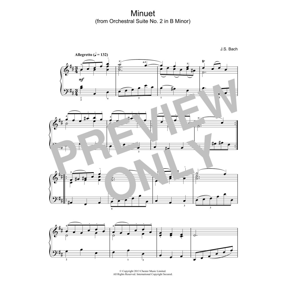Minuet in B Minor (from Orchestral Suite No. 2)