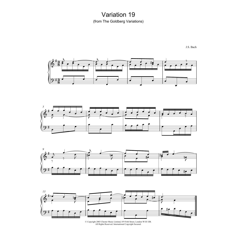 Variation 19 (from The Goldberg Variations)