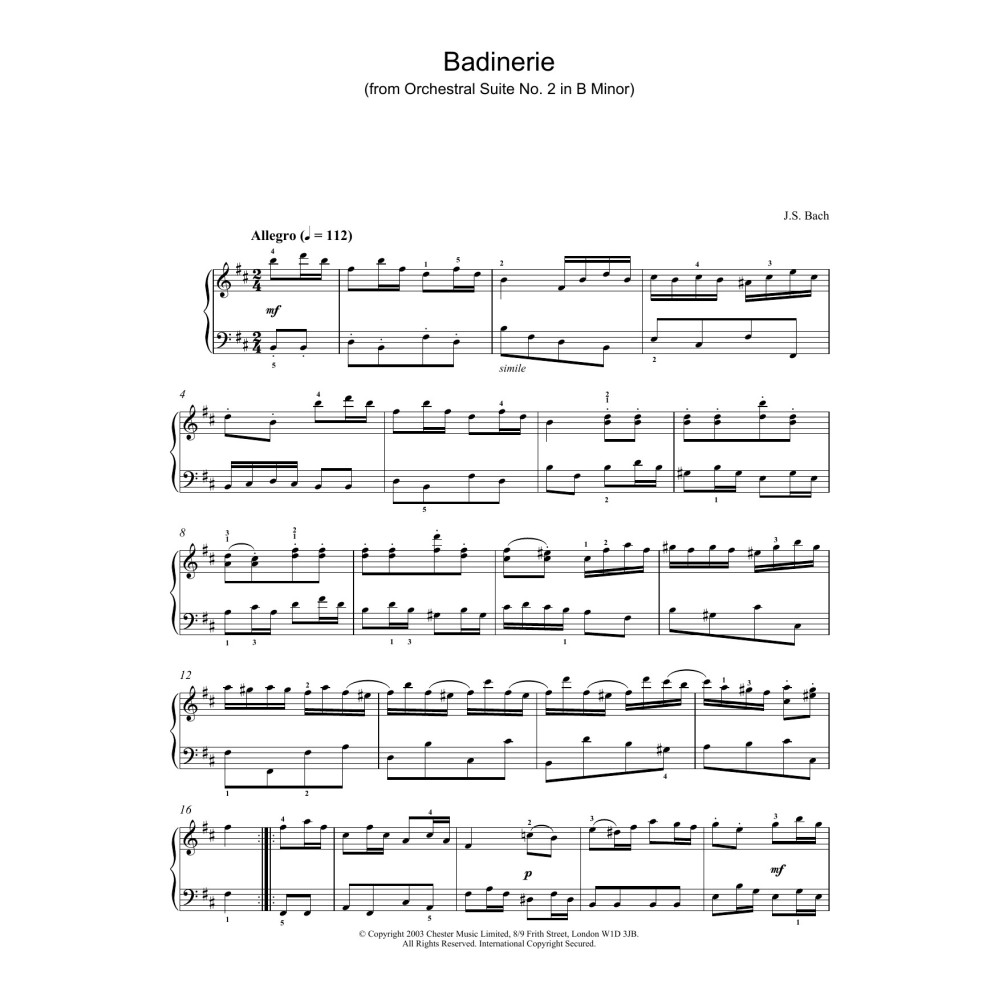 Badinerie (from Orchestral Suite No. 2 in B Minor)