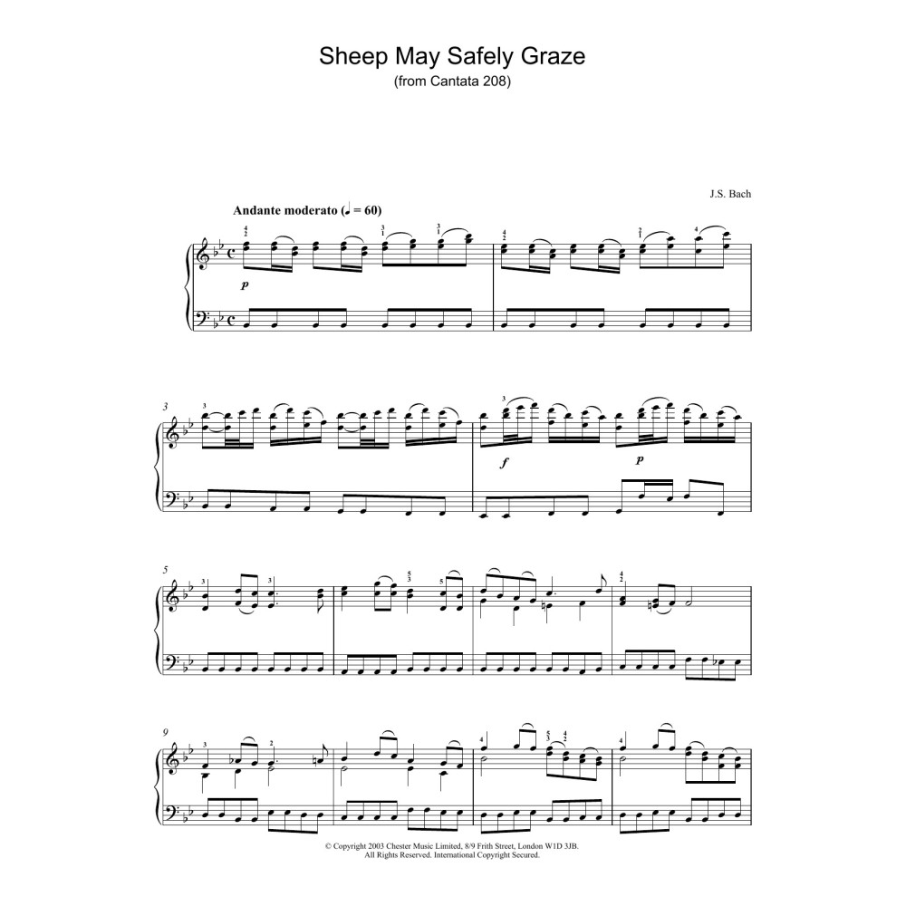 Sheep May Safely Graze (from Cantata 208)