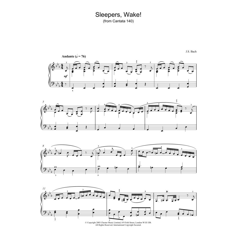 Sleepers, Wake! (from Cantata 140)