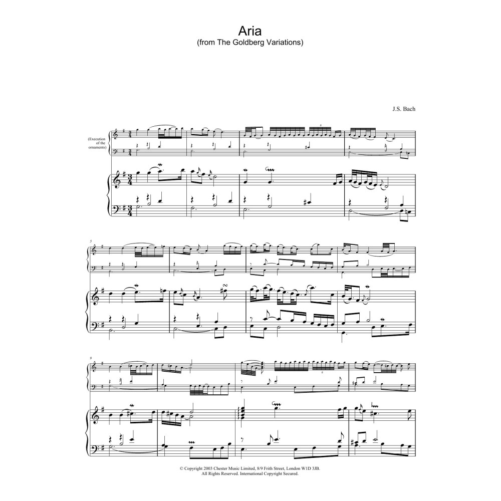 Aria (from The Goldberg Variations)