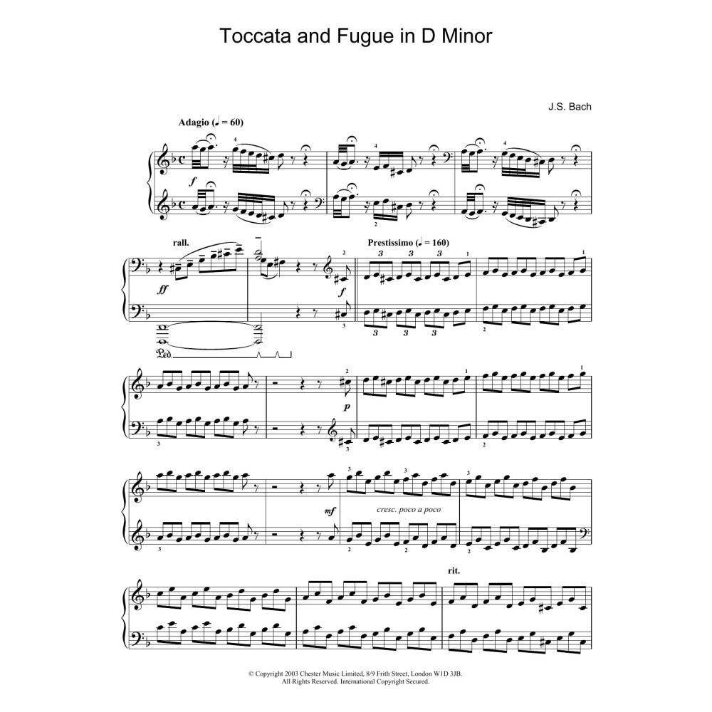 Toccata and Fugue in D Minor