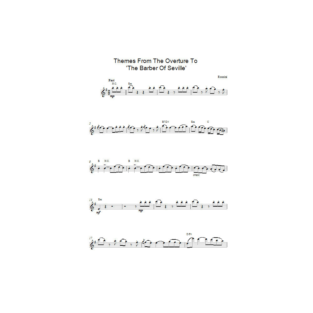 The Barber Of Seville Overture