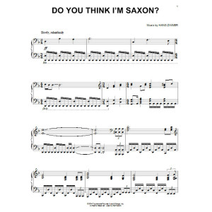 Do You Think I'm Saxon?