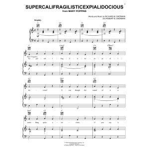 Supercalifragilistischexpialidocious (aus Mary Poppins)