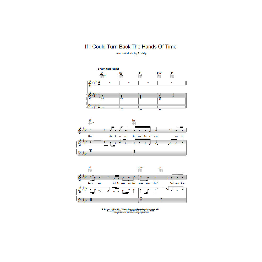 If I Could Turn Back The Hands Of Time