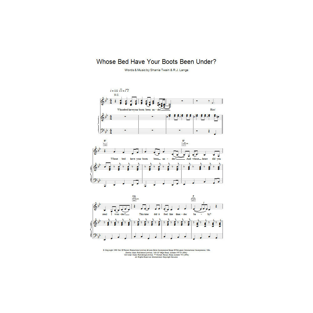 Whose Bed Have Your Boots Been Under?