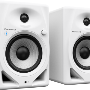 Pioneer DJ DM-50D-BT-W 5-inch Desktop Active Monitor Speaker Pair with Bluetooth - White