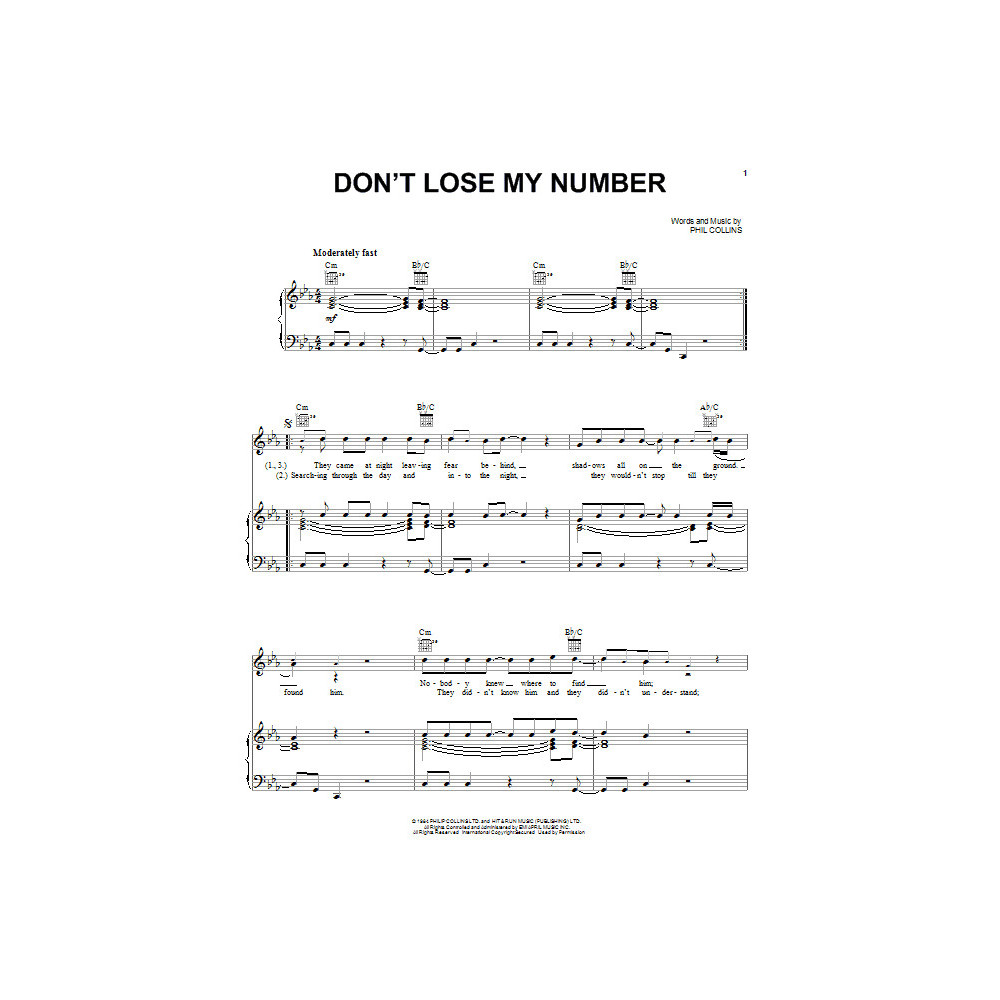 Don't Lose My Number