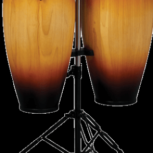 Latin Percussion City Series Conga Set with Stand - 10/11 inch Vintage Sunburst