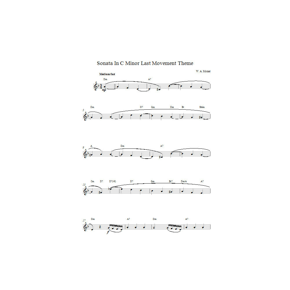 Sonata In C Minor